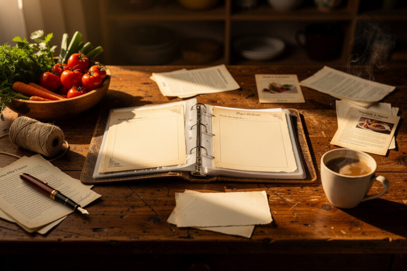 Comment organiser ses recettes de cuisine sur papier facilement ?