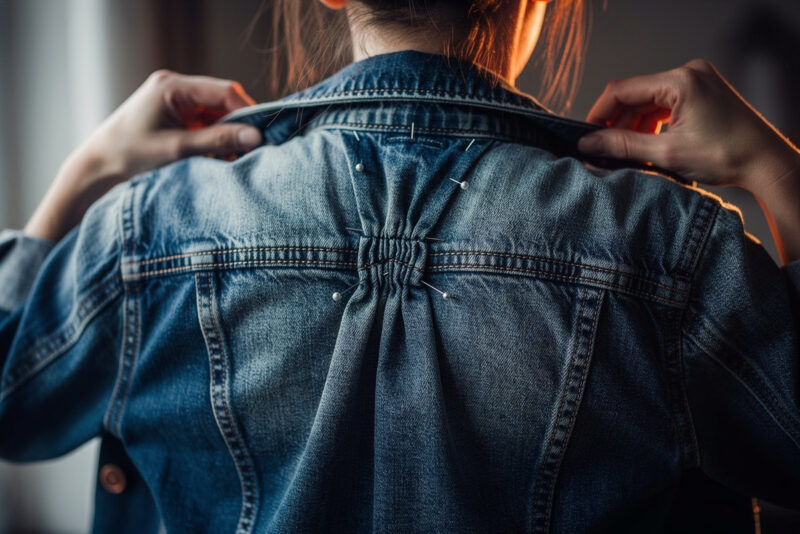 Comment rétrécir une veste en jean trop grande ?