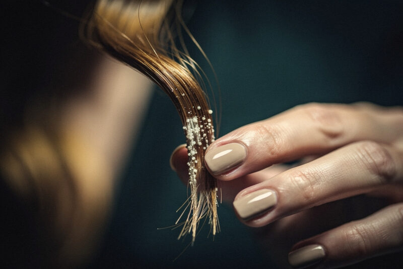 Pourquoi mes pointes de cheveux deviennent blanches et cassent ?